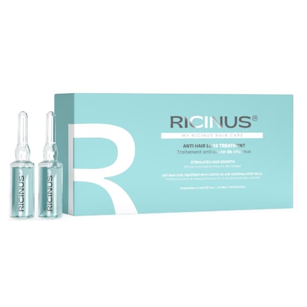 Ricinus ampuller Behandling för att stoppa håravfall 12 x 7 ml - ampuller mot håravfall