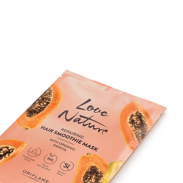 Oriflame Love Nature regenererende hårmaske med økologisk papaya 30 ml