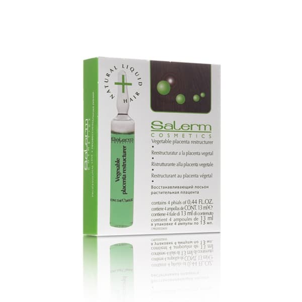 SALERM Hårampuller VEGETABLE PLACENTA RESTRUCTURE - 4x13ml