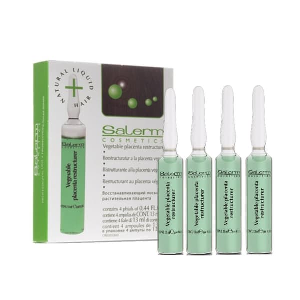SALERM Hårampuller VEGETABLE PLACENTA RESTRUCTURE - 4x13ml