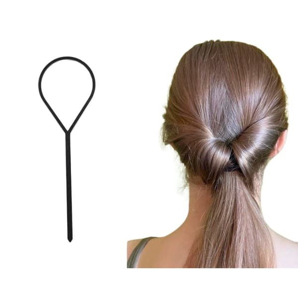 6x Hair Topsy Bun Braid hårstilverktøy