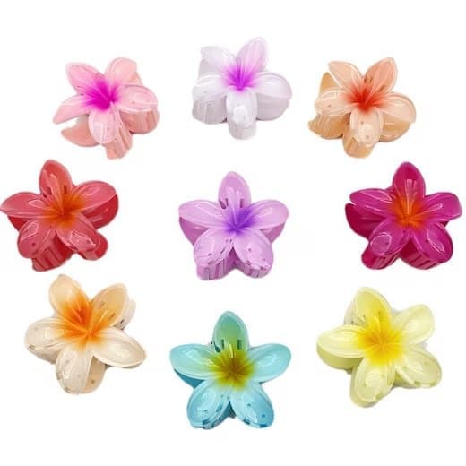 Lollanda Blomformade hårspännen, blomma hårnål, blomformade hårspännen anti-halk – 4/6 st, Anti-halk