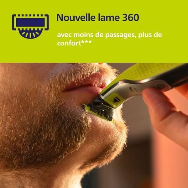 Barberblad - PHILIPS One Blade - Pakke med 4 ekstra blade 360 – QP440/50