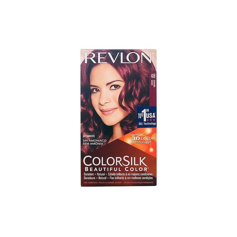 Farve uden Ammoniak Colorsilk Revlon Bourgogne