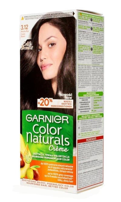 GARNIER_Color Naturals Creme krem koloryzujący do włosów 3.12 Mroźny Brąz