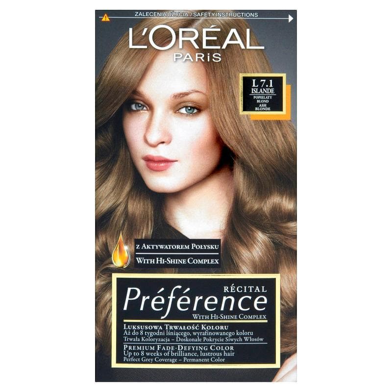 L'OREAL_Preference farba do włosów 7.1 Islande