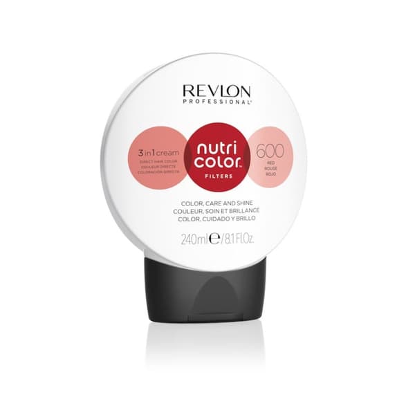 Revlon Professional Revlon Professional Nutri Color Creme 600 Röd 240ml - Pigment Inpackning