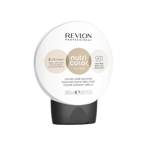 Revlon Professional Nutri Color Creme 931 Light Beige 240ml - Pigment Inpackning
