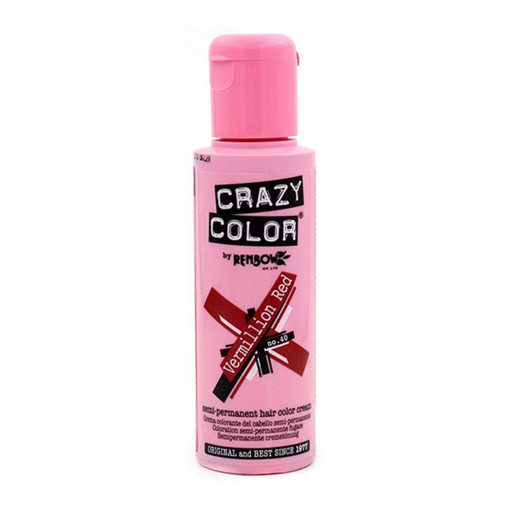 Permanent färg Crazy Color 40 Vermillion Red (100 ml)