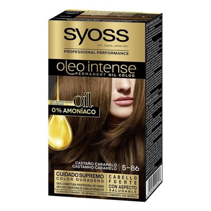 Permanent färg Olio Intense Syoss Nº 5,86 Brun Karamellfärgat