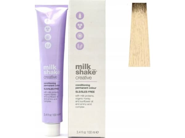 Milk Shake Milk Shake, Creative, SLS/SLES-Free, Permanent Hair Dye, 1010N Platinum Lightest Blond, 100 ml For Women