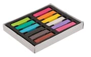 Hårkritor - Kalkkrita för Håret - ca. 4 cm - 12 olika färger/set