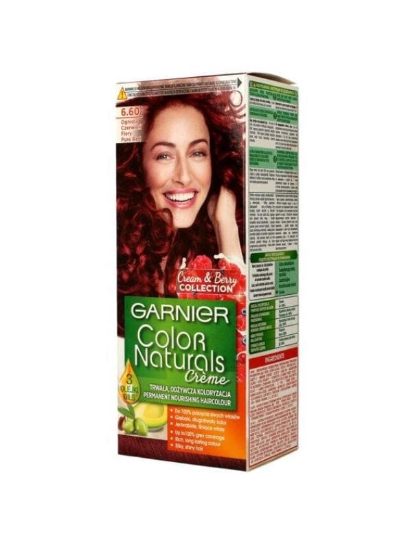 Garnier Color Naturals farvestof creme nr 6.60 IldRød 1op