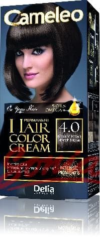 Delia Cosmetics Cameleo HCC permanent paint Omega + 4.0 Medium Brown No. 1op.