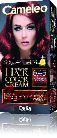 Delia Cosmetics Cameleo HCC permanent paint Omega + 6.45 Light Mahogany No. 1op.