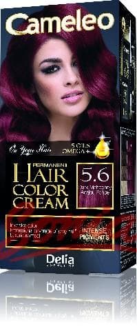 Delia Cosmetics Cameleo HCC permanent paint Omega + 5.6 Dark Mahogany No. 1op.