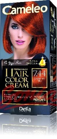 Delia Cosmetics Cameleo HCC permanent paint Omega + 7.44 Copper Red No. 1op.