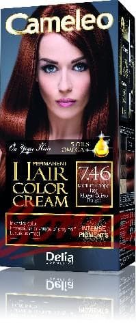 Delia Cosmetics Cameleo HCC permanent paint Omega + 7.46 No. Medium Copper Red 1op.