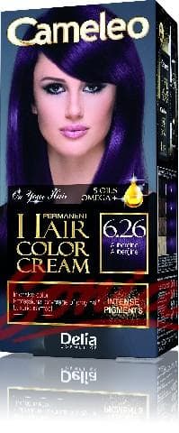 Delia Cosmetics Cameleo HCC permanent paint Omega + 6.26 Aubergine No. 1op.