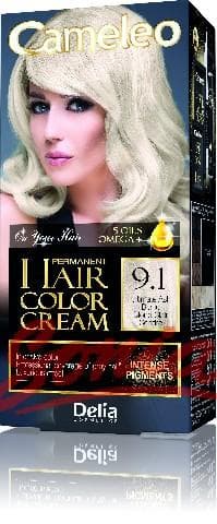 Delia Cosmetics Cameleo HCC permanent paint Omega + No. 9.1 Ultimate Ash Blonde 1op.