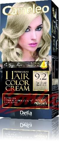 Delia Cosmetics Cameleo HCC permanent paint Omega + 9.2 No. 1op Pearl Blonde.