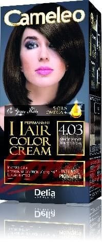 Delia Cosmetics Cameleo HCC permanent paint Omega + 4.03 Mocha Brown No. 1op.
