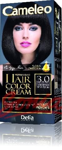Delia Cosmetics Cameleo HCC permanent paint Omega + 3.0 Dark Brown No. 1op.