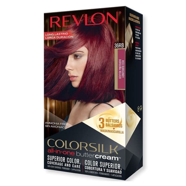 Revlon - Permanent Färg Butter Cream Colorsilk - 36RB Röd Bourgogne