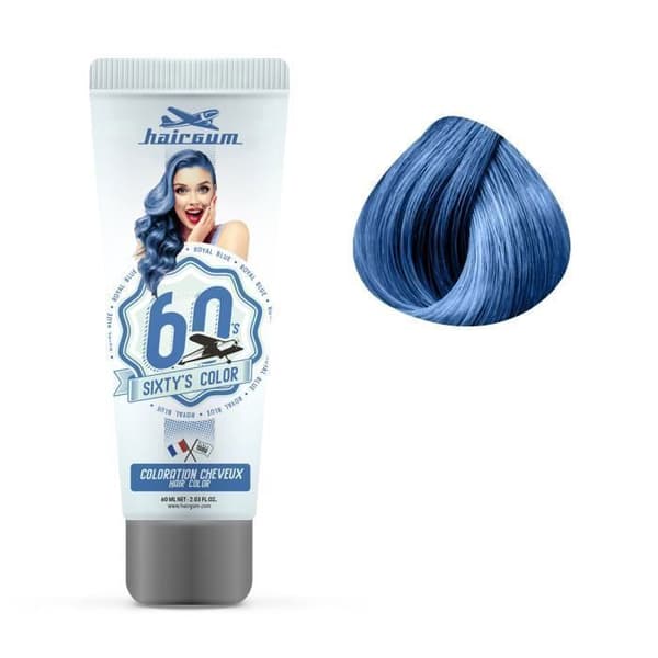 Semi-permanent färgning - Hairgum - Royal Blu - Alla hårtyper - Blandat - Vuxen