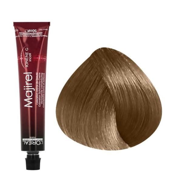 Permanent färgning - L'OREAL - Majirel n°8 - Ljus Blond - 50ml - Krämig Textur