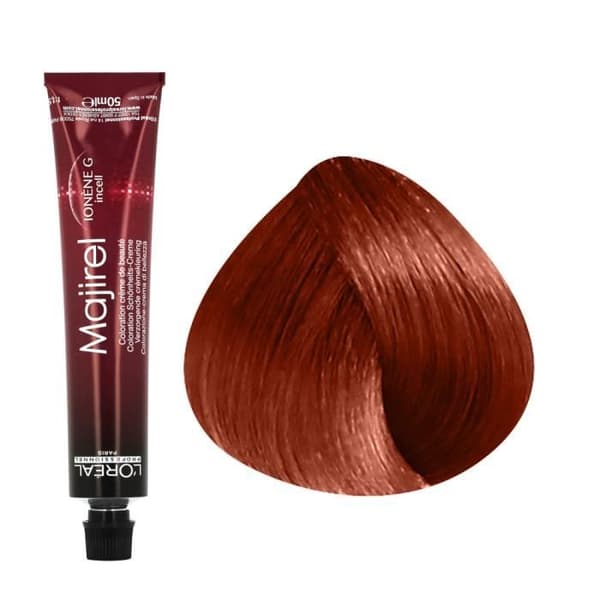Permanent färgning - L'Oréal Professionnel - Majirel N°7.44 - Djup kopparblond - 50ml - Ammoniak