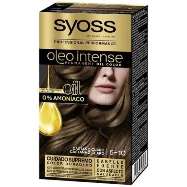 Syoss Olio Intense Tinte Sin Amoniaco 5.10-castaño Claro 5 Piezas Mujer