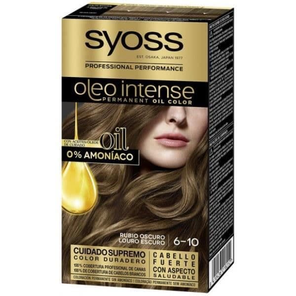 Hårfärgning - SYOSS - Olio Intense - Ammoniakfri - Rubio Oscuro - För färgat eller markerat hår