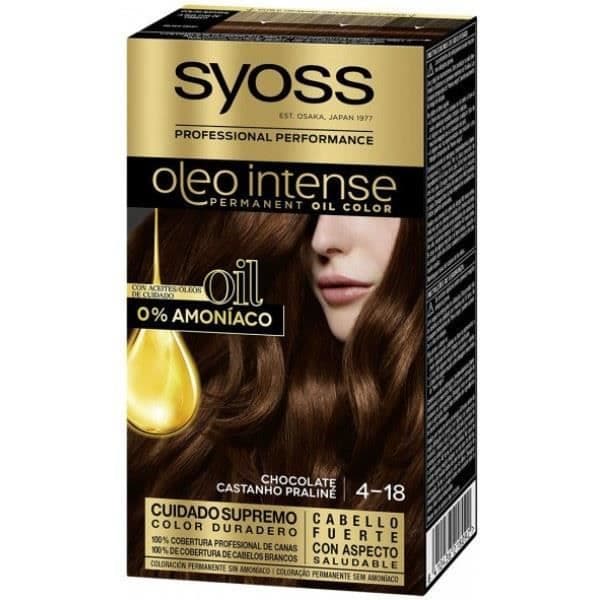 Färgning utan ammoniak Syoss Olio Intense 4.18-choklad för kvinnor - varumärket SYOSS
