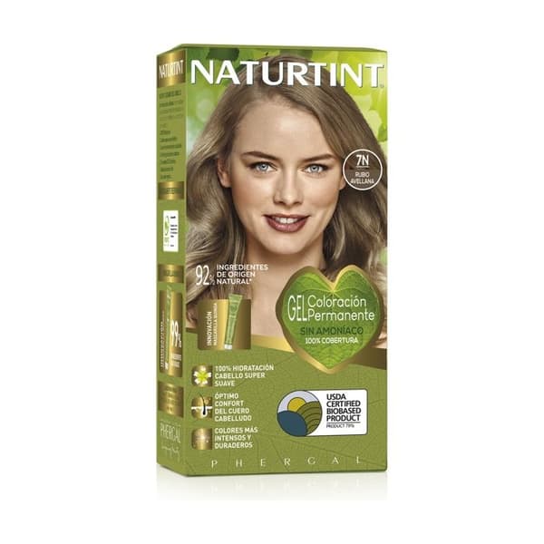 Hårfärg - NATURTINT - 7N HASSELNÖTTHÅR - Utan ammoniak - Kräm - Alla hårtyper