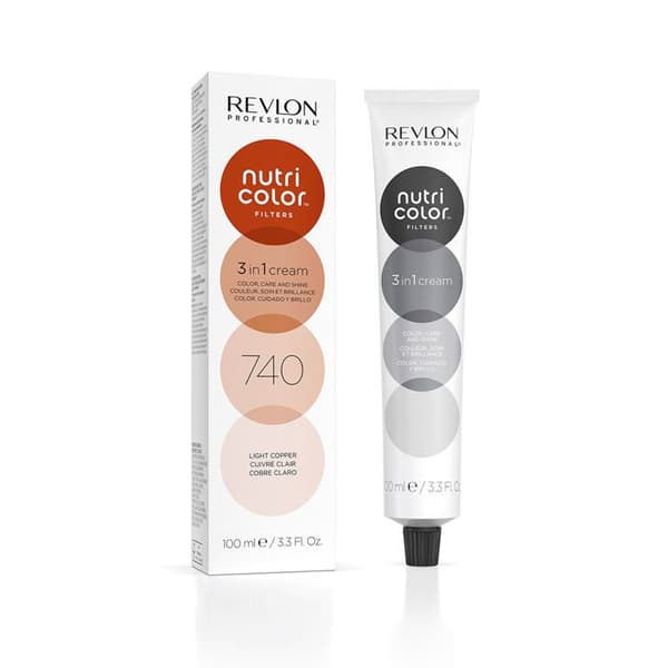 Hårfärg - Revlon - Nutri Color Filters 740 - Ljus koppar - 100 ml - Kräm