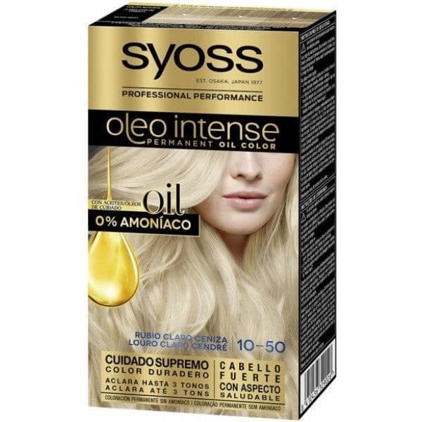 Syoss Olio Intense Tinte Sin Amoniaco 10,50-rubio Claro Ceniza 5 Mujer