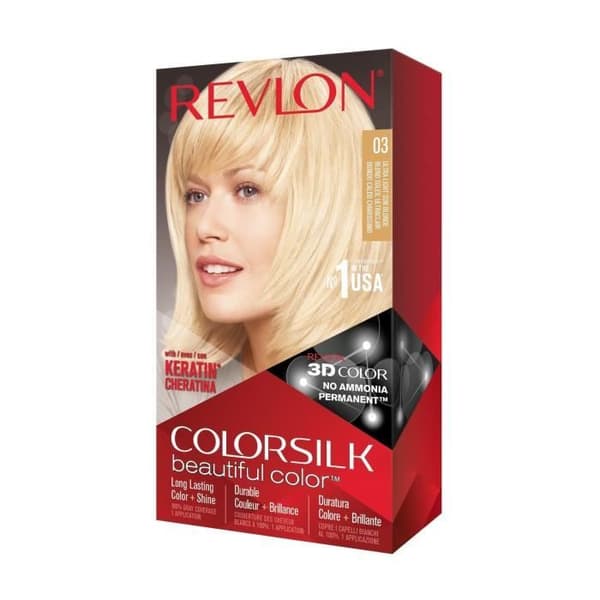 Hårfärgning - Revlon - Colorsilk N°03 Ultralight Soleil Blond - Ammoniakfri - Dam