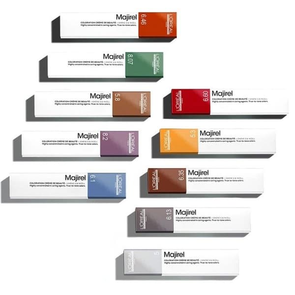 Permanent färg L'Oréal - Majirel nr 1 svart - Krämtextur