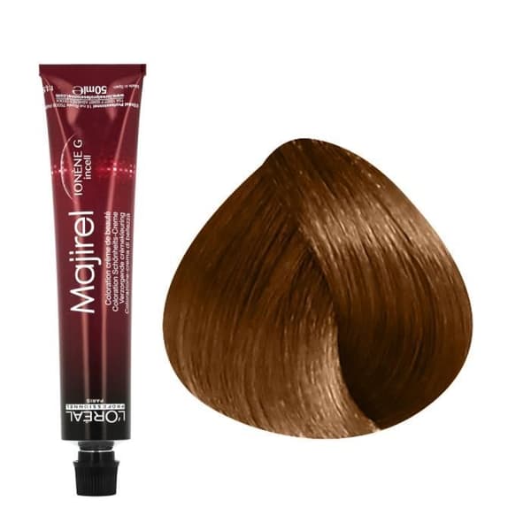 Permanenta färg - L'Oréal Professionnel - Majirel N°7.3 - Guldblond - 50ml - Krämig textur