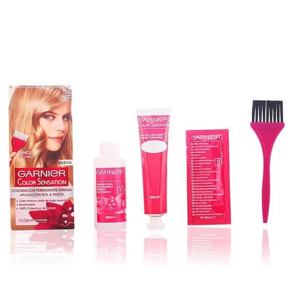 FÄRGSENSATION 8 ljusblond. Återanvändbar Intense Permanent Color ger intensiv långvarig färg och glans med