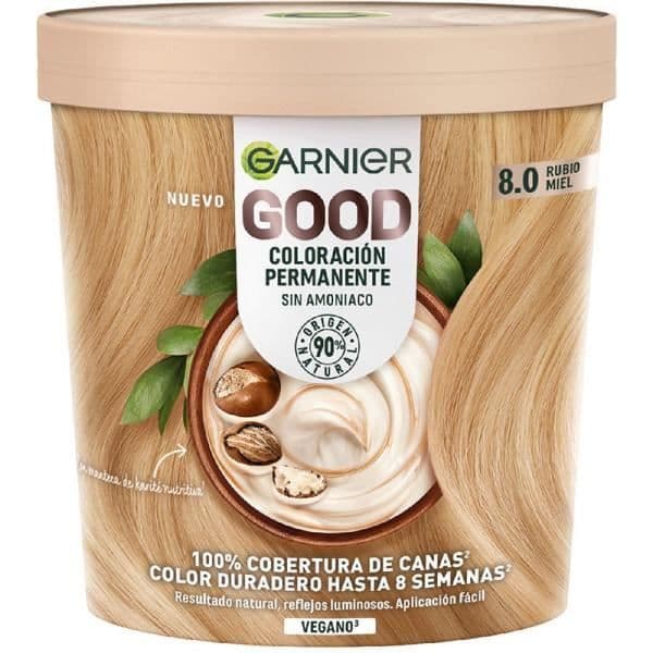 Permanent färgning - GARNIER - Bra - Ammoniakfri - Rubio Miel - Normalt hår