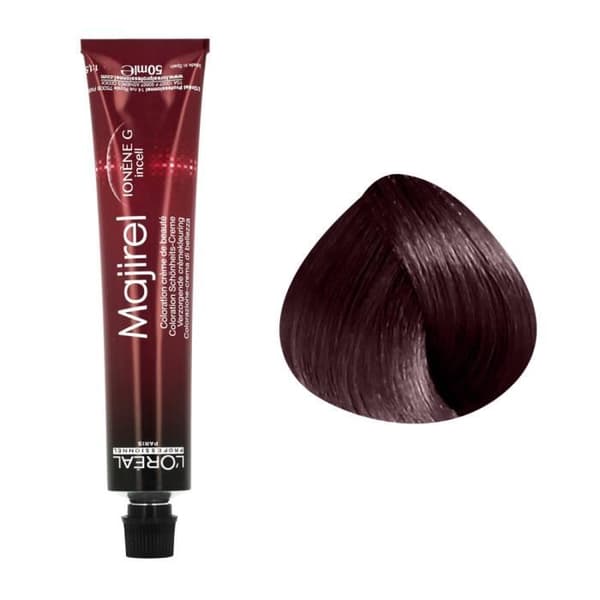 Permanent färg - L'OREAL - Majirel N°5.52 - Ljus kastanjebrun med irisérande mahogny - 50ml - Ammoniak