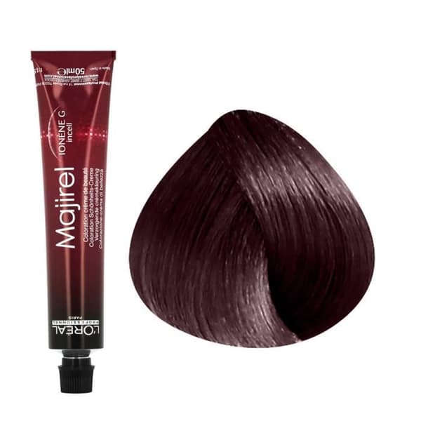 Permanent färg - L'OREAL - Majirel N°5.52 - Ljus kastanjebrun med irisérande mahogny - 50ml - Ammoniak