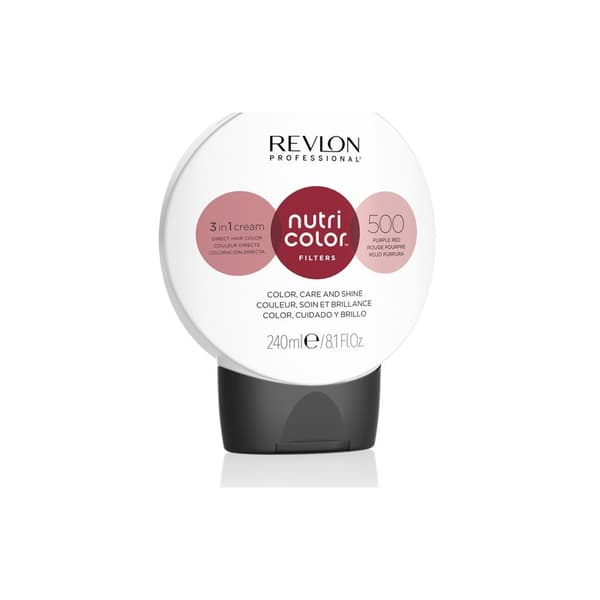 Revlon Professional Nutri Color Creme 500 Purple Red 240ml - Pigment Inpackning
