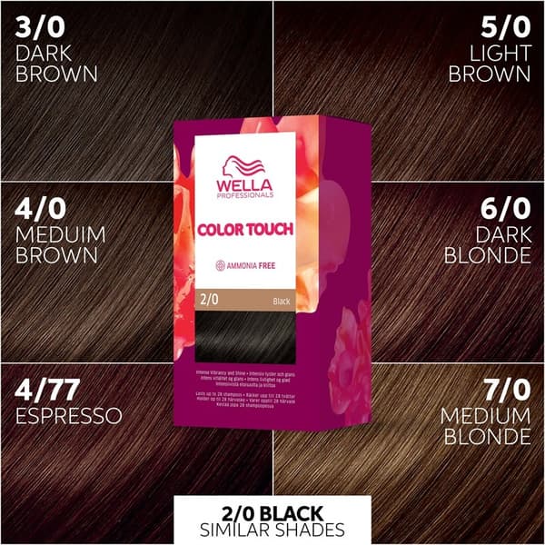 Wella Color Touch Pure Naturals 2/0 Black