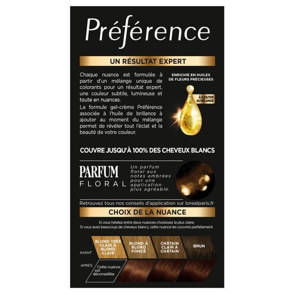 Permanent färgning L'OREAL PARIS Préférence 5,25 fryst chokladbrun - Ammoniakfri