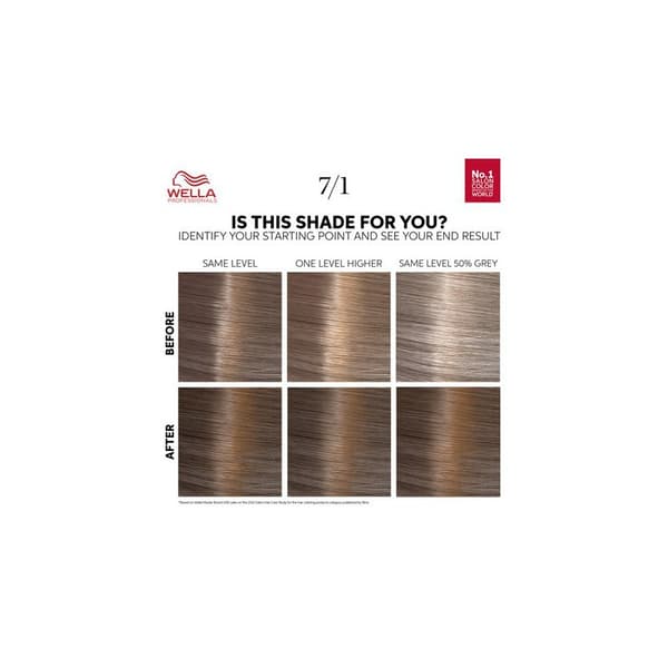 Wella Professionals Color Touch OTC Medium Ash Blonde 7/1 - Toning