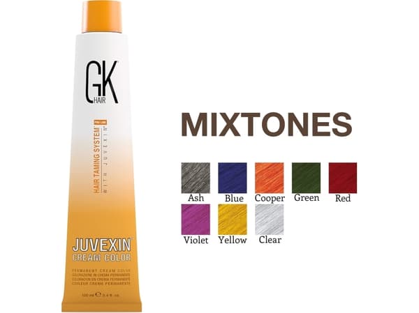 GK HAIR (Global Keratin) Global Keratin, Cream Colour, Permanent Hair Dye, Clear, 100 ml For Women