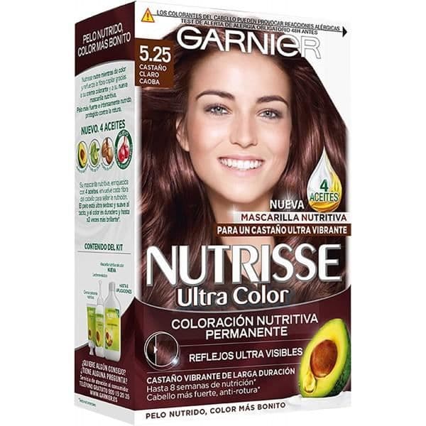 Garnier - NUTRISSE Cream Color - 5,25 Ljusbrun MahognyGarnier